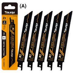 5PCS x 6in/9in Heavy Metal Cutting Reciprocating Saw Blades 14TPI