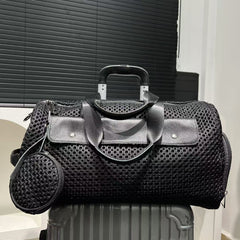 Large Capacity Black Nylon Duffel Bag