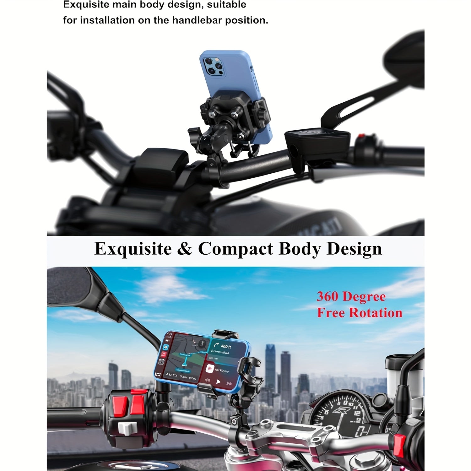 Motorcycle Phone Mount by Snagg A Phone Holder