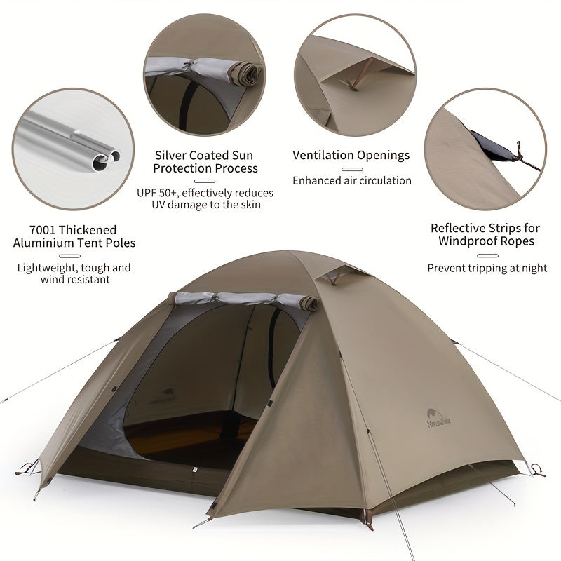 2 to 3 Person Ultralight Hiking Tent by Snagg A Camping Tent