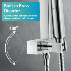 Chrome Shower Head Set by Snagg A Shower Head