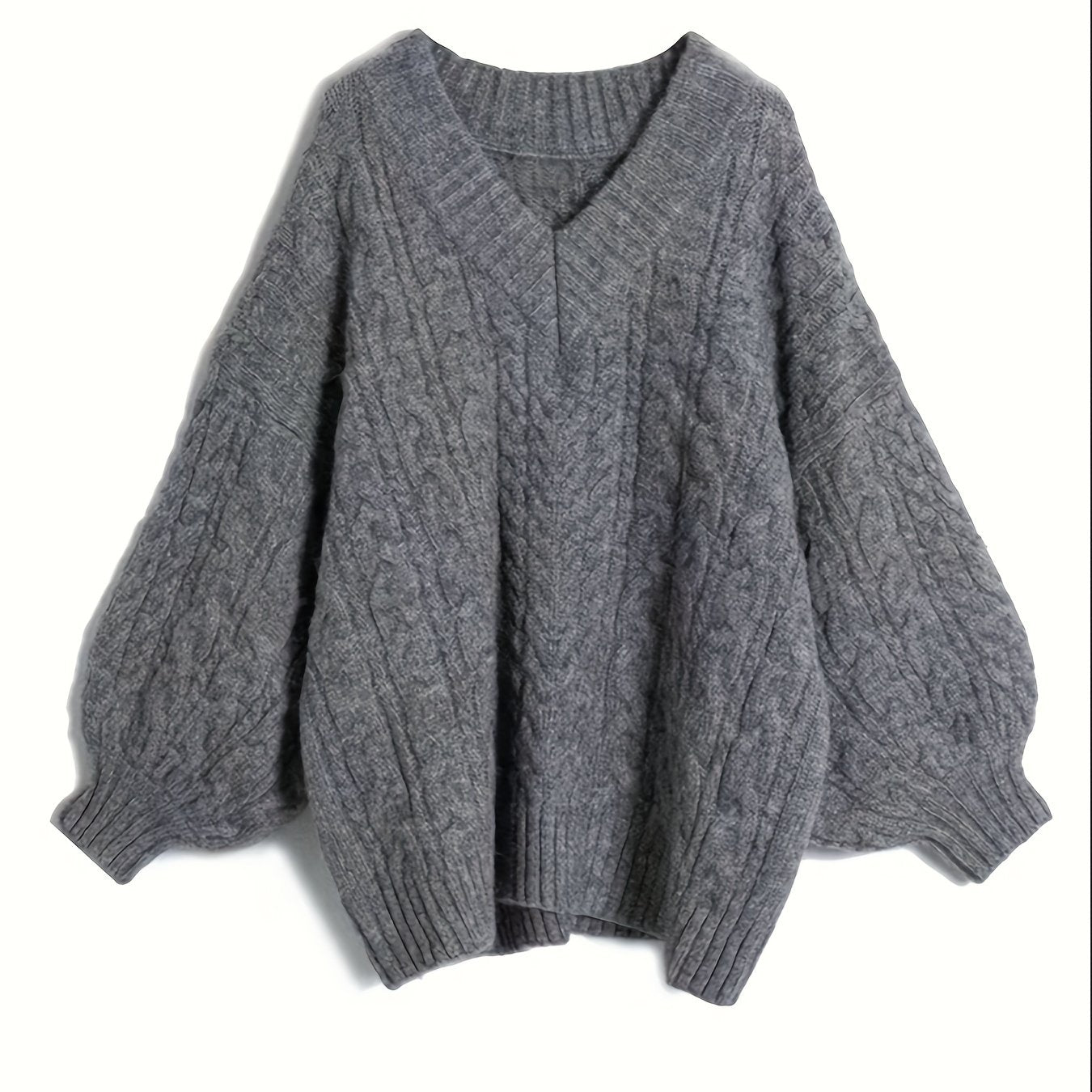 Plus Size Women’s V-Neck Sweater by Snagg A Top