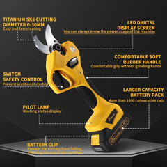 Heavy Duty 21V Cordless Electric Pruning Shears