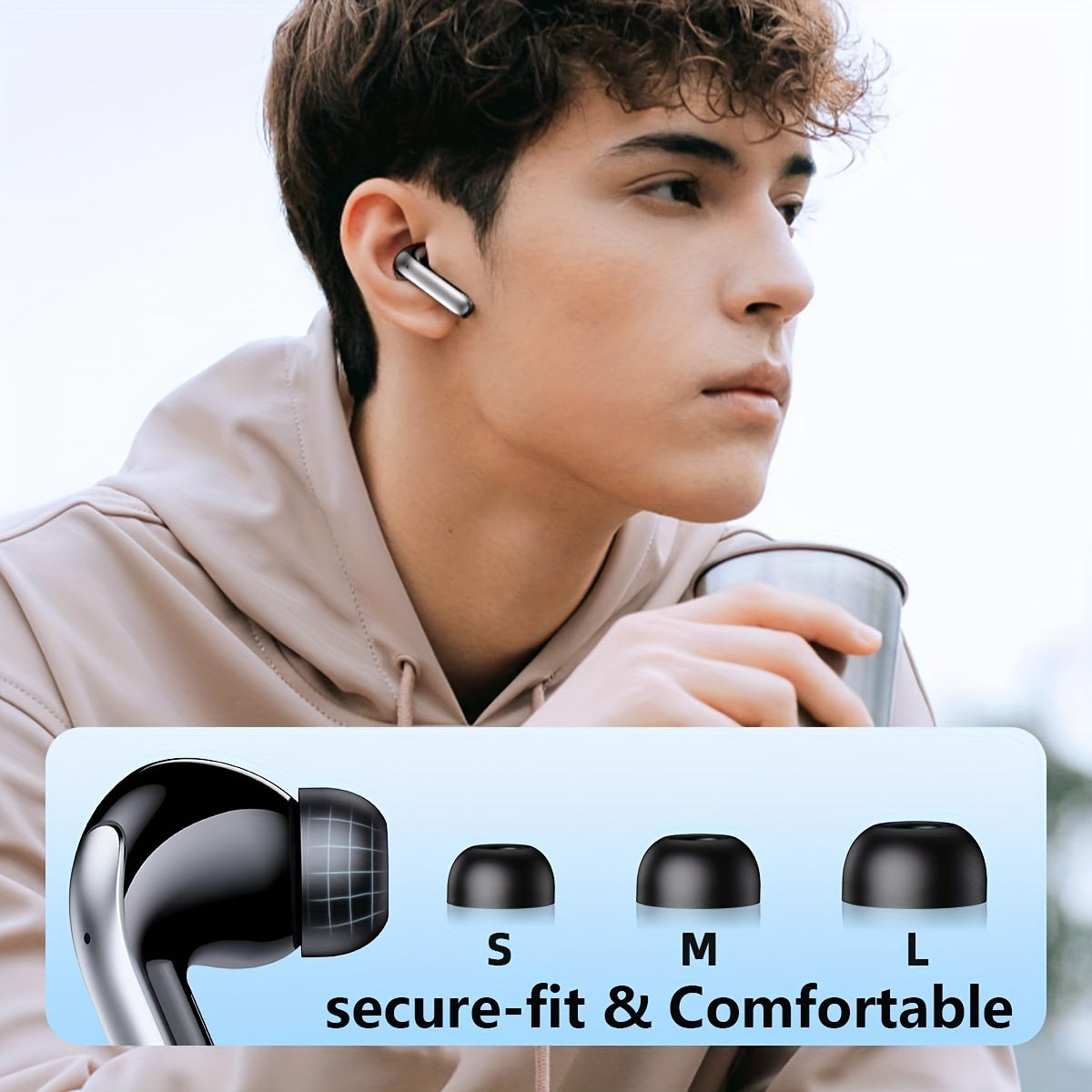 Wireless 5.3 Earbuds | In-Ear Headphones with Mic & Fast Charging Case by Snagg An EarBud