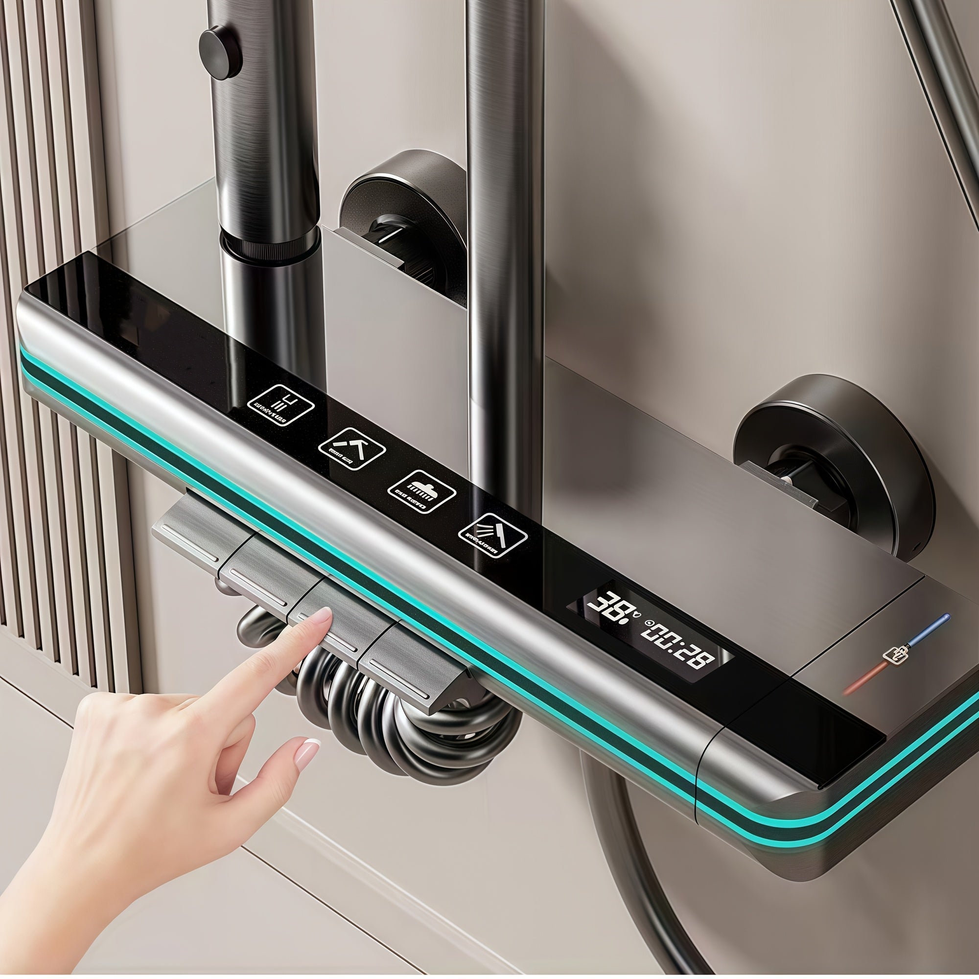 Luxury Rainfall Shower System by Snagg A Shower Head