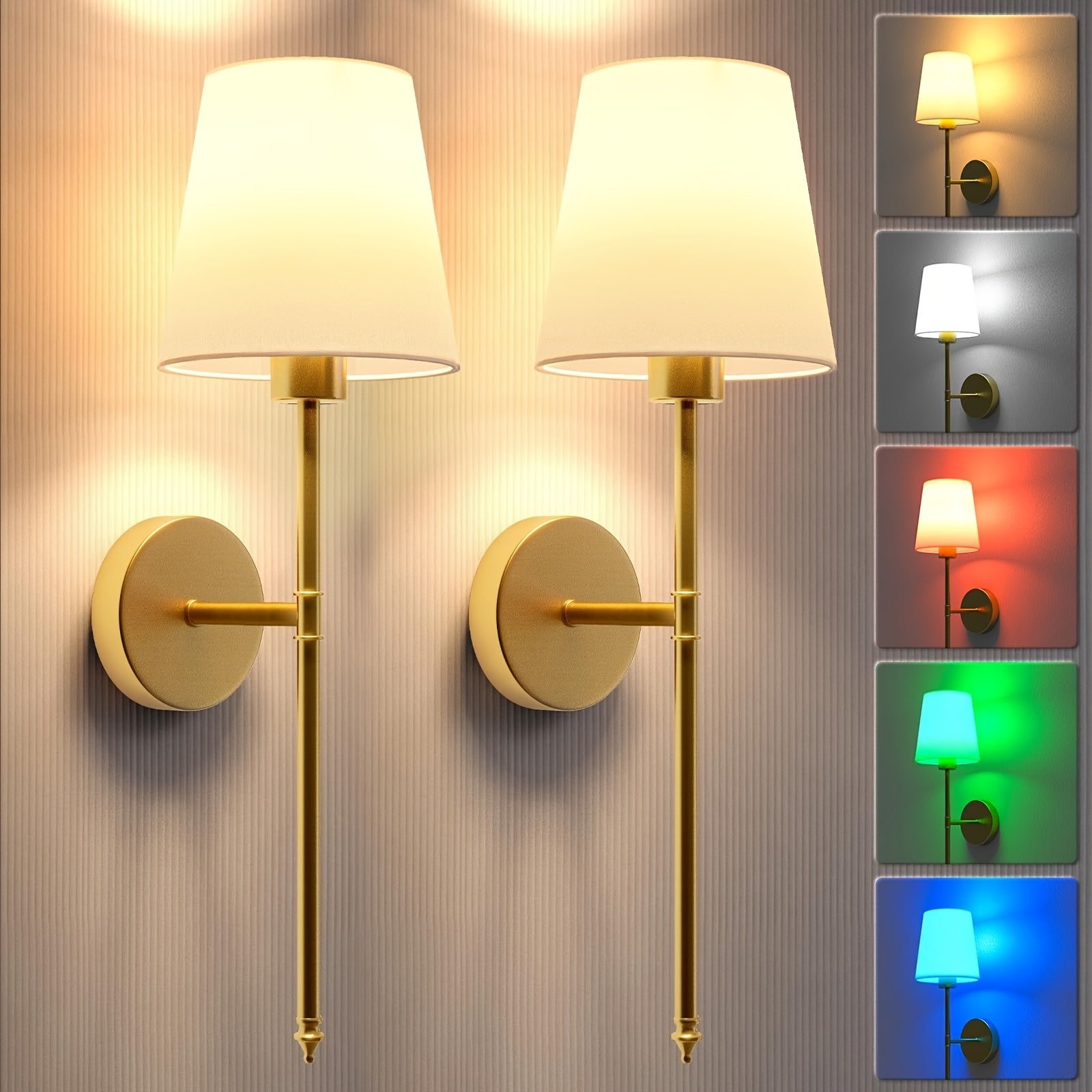 2pcs Battery Operated Wall Sconces by Snagg A Wall Light