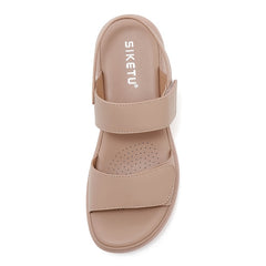 Women’s Platform Sandals With Adjustable Hook-and-Loop Straps by SnaggIt