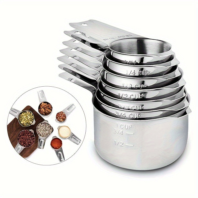 Measuring Cup & Spoon Set Stainless Steel Precision Tools by Snagg A Measuring Set