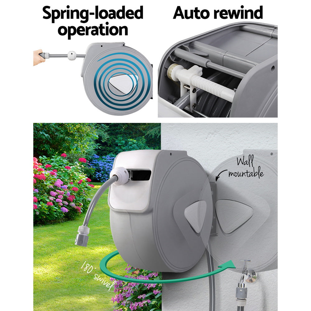 20M Retractable Garden Hose Reel