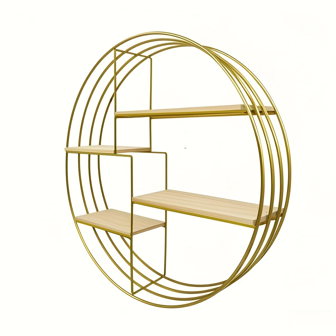 4 Tier Round Metal Wall Shelf by Snagg A Wall Planter