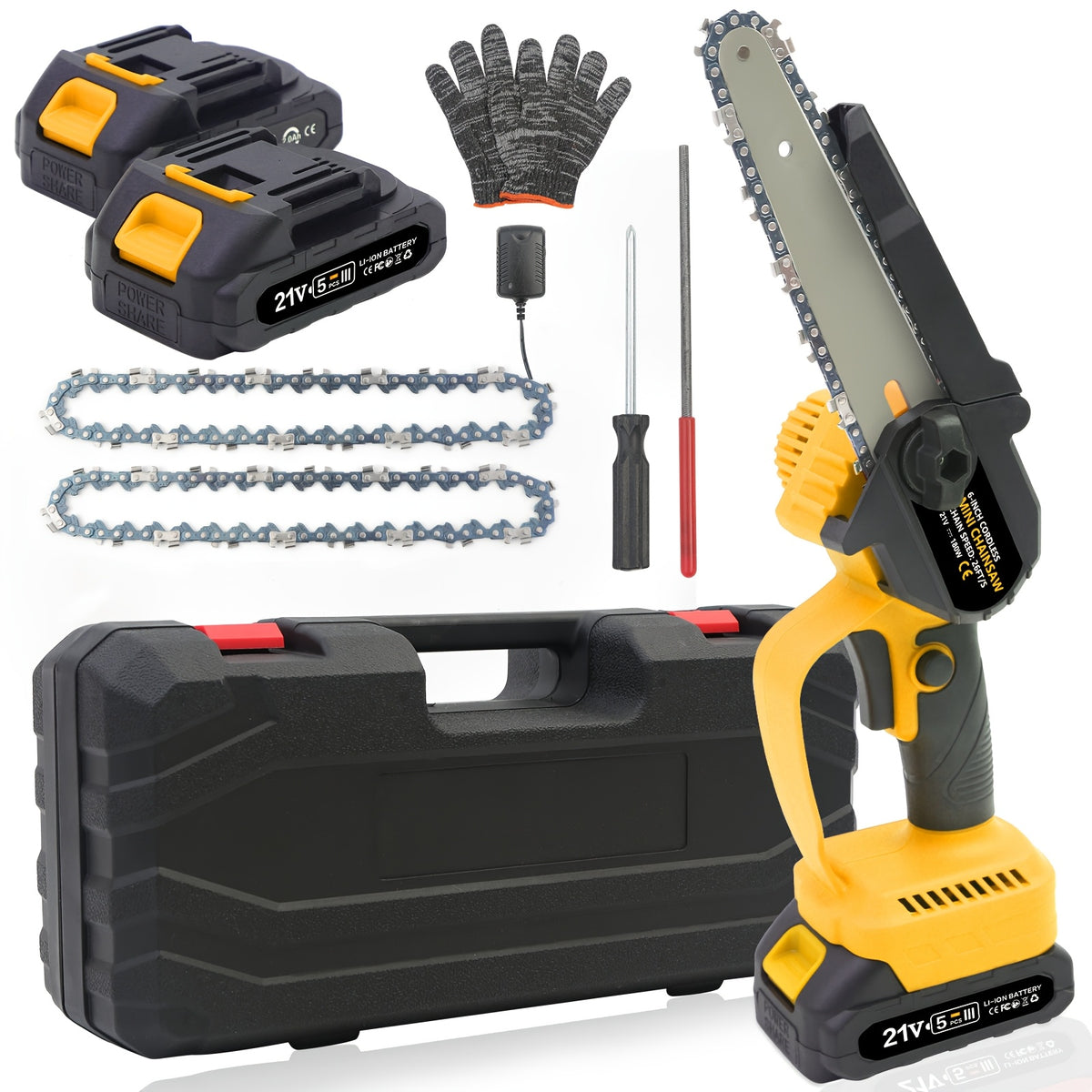 6-Inch Cordless Mini Chainsaw