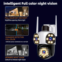 12MP 3 Lens Outdoor Security Camera – 360° Pan-Tilt with 10X Zoom by Snagg An Outdoor Camera
