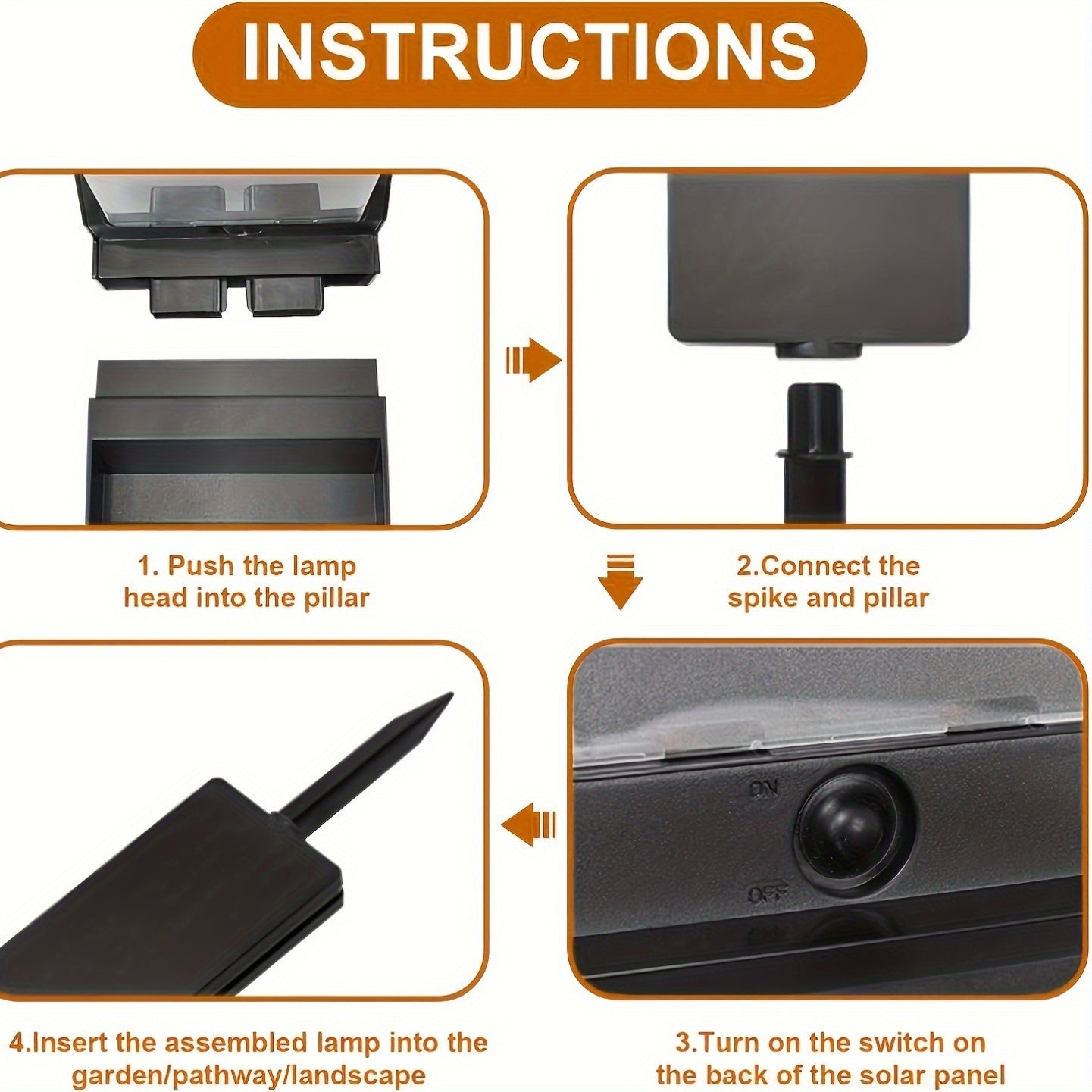 2 Pack Adjustable Warm/Cool White LED Solar Path Lights by Snagg An Outdoor Light