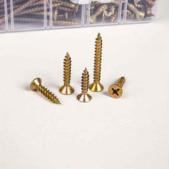 650 Piece M4 Galvanized Screw Set (16–70mm Assorted Sizes) - Pcs combination set - Power Tools Gadget