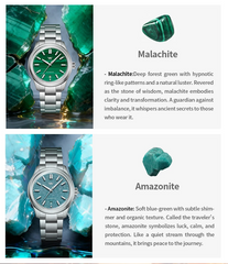 Automatic Mechanical Watch – Gemstone Series | NH35 Movement | AR-Coated Sapphire Crystal | 100M Water Resistant