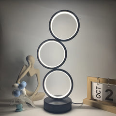 Modern 3 Ring USB Powered LED Table Lamp by Snagg A Table Lamp