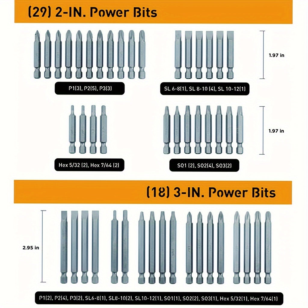 208pcs Ultimate Screwdriver Bit Set