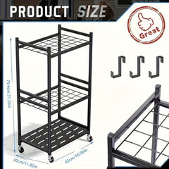 Heavy Duty Steel Garden Tool Rack by Snagg A Rack
