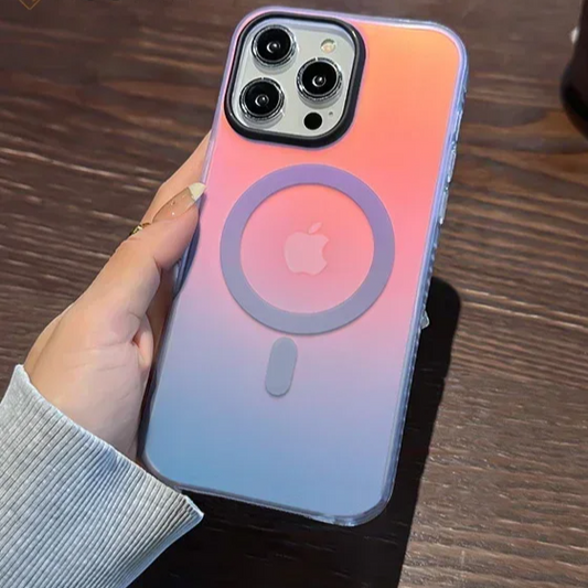 Laser Gradient MagSafe Shockproof Case – for iPhone 14 Series - Phone Cases & Covers