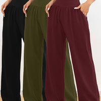 Women’s 3-Piece Wide-Leg Yoga Pants by Snagg A Pant