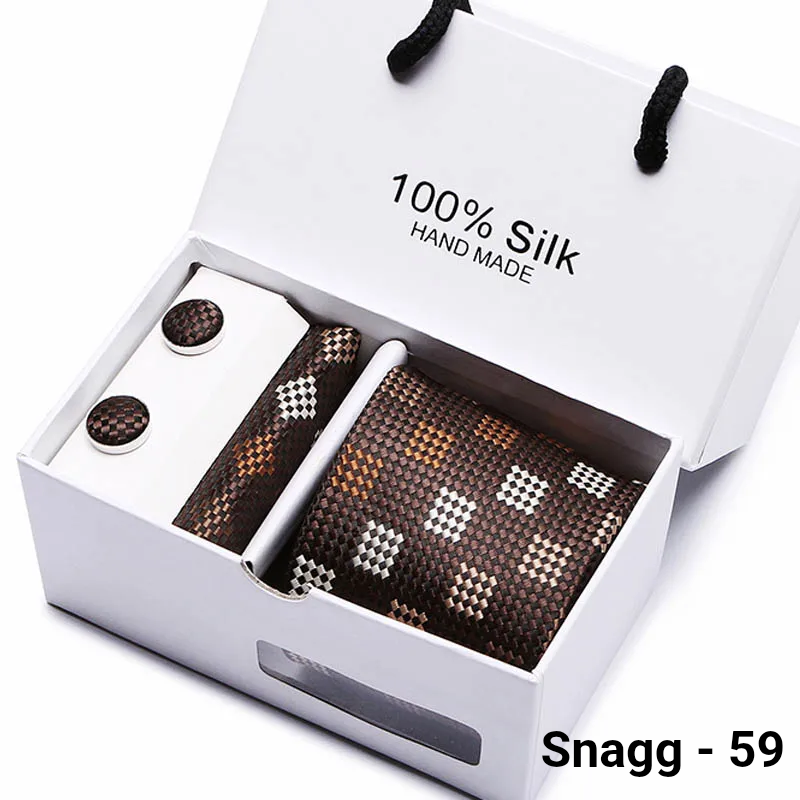 Luxury Silk Paisley Tie for Men — Extra-Long Woven Jacquard Necktie Suits & Weddings - Snagg - 59 - Others In Fashion