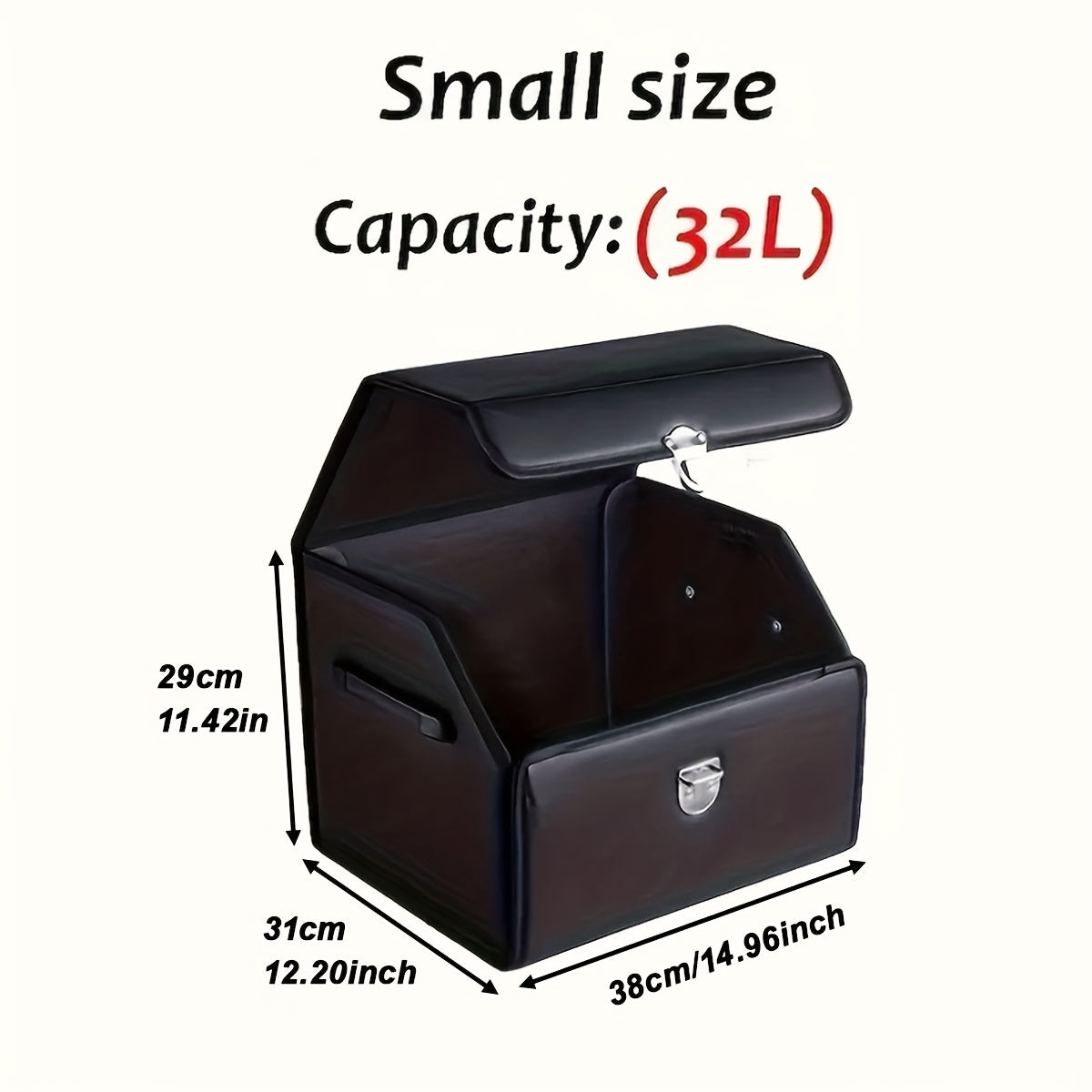 Faux Leather Car Trunk Organizer by Snagg A Storage Box