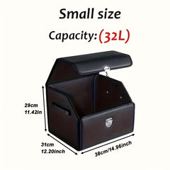 Faux Leather Car Trunk Organizer by Snagg A Storage Box