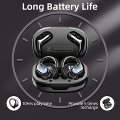 Wireless Earbuds with Dual LED Display | Noise Cancelling In-Ear Headphones with Mic & Earhooks by Snagg An EarBud