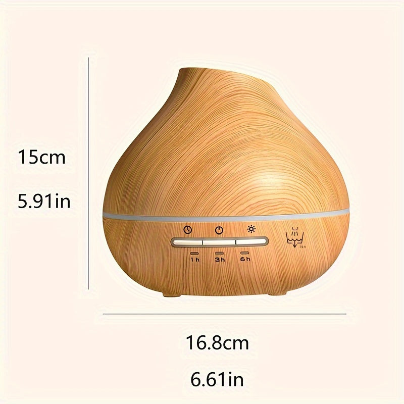 Wood Grain Aroma Diffuser – Ultrasonic Humidifier with Timer by Snagg A Diffuser