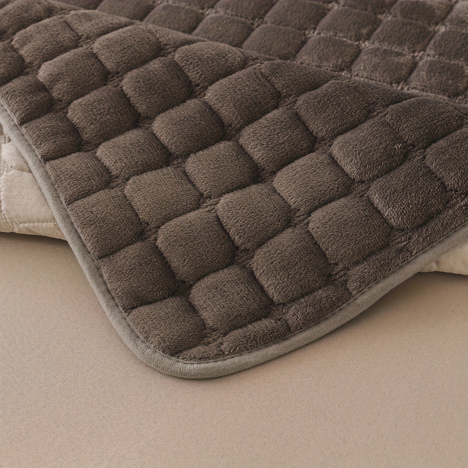 2pcs Elegant Quilted Flannel Sofa Cover Set by Snagg A Sofa Cover