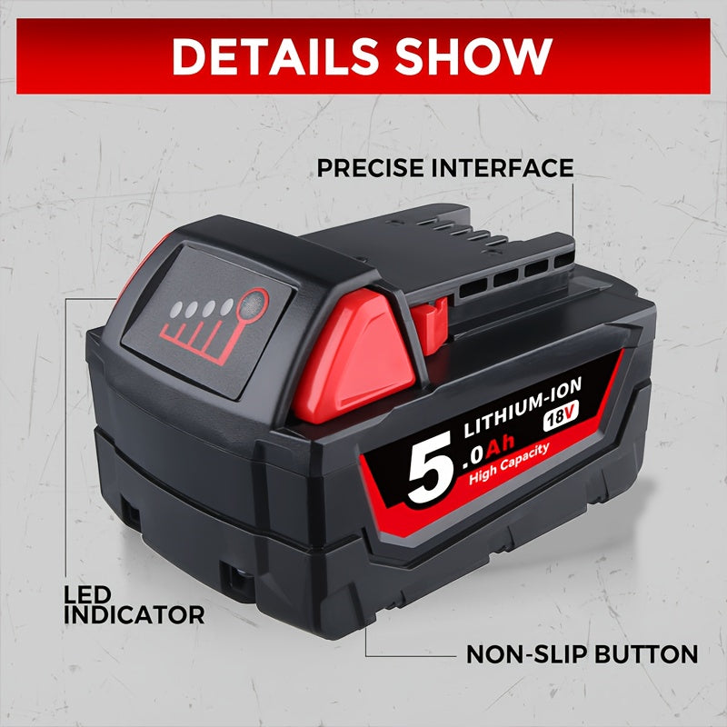 4-Pack Milwaukee M18 Replacement Batteries