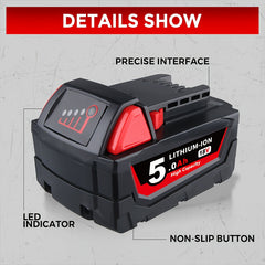 4-Pack Milwaukee M18 Replacement Batteries