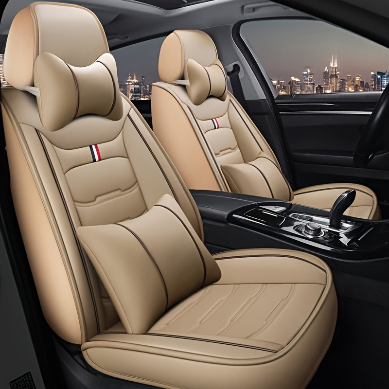 5 Seater Faux Leather Car Seat Cover Set by Snagg A Seat Cover