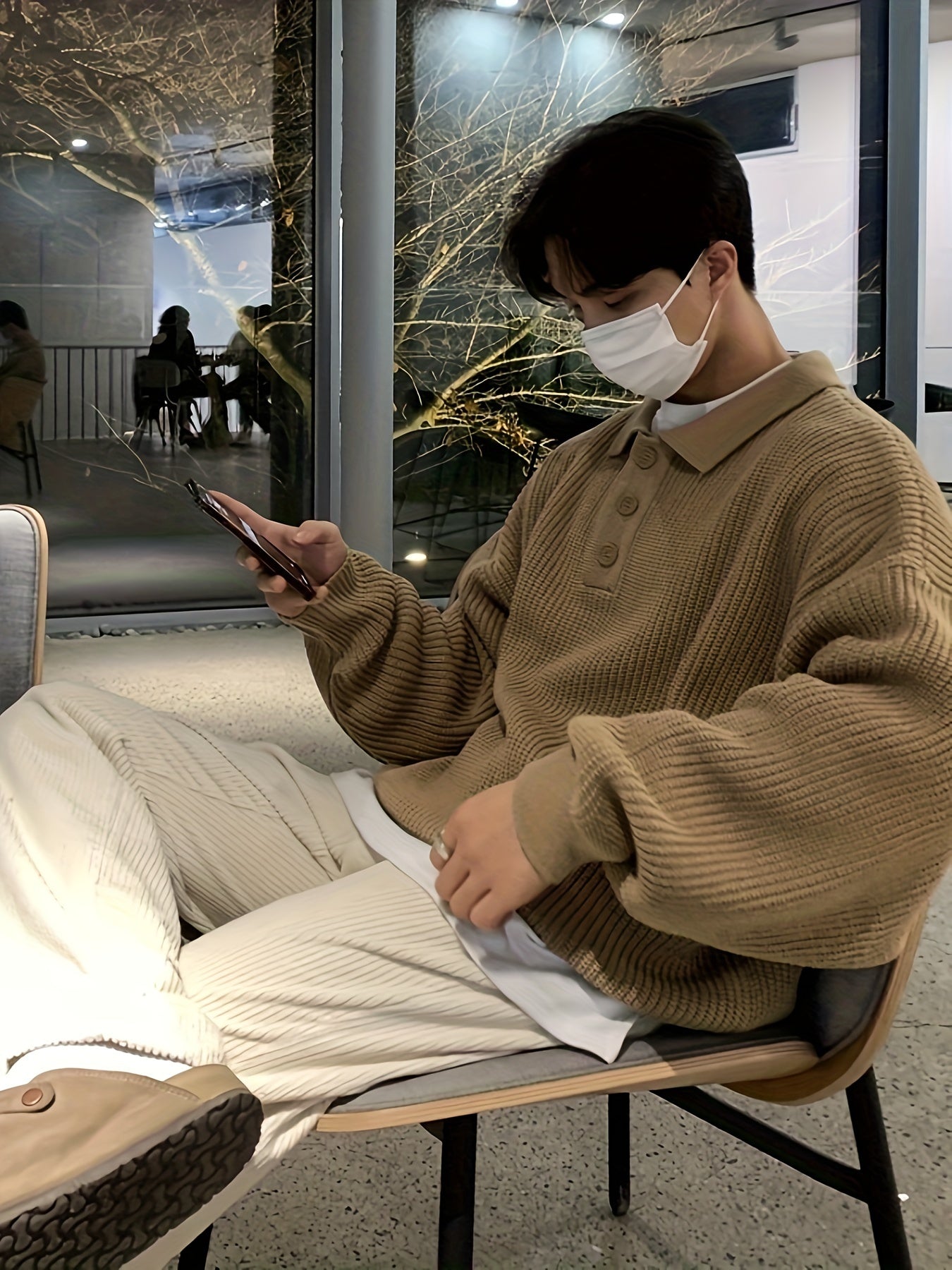 Men’s Loose Striped Knitted Golf Sweater by Snagg A Jumper