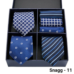 Luxury Men’s Silk Tie Set 3 Style Box