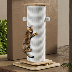 Cat Scratching Post With Sisal Rope with Hanging Play Ball - SnaggIt