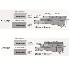2pcs Chenille Sofa Covers Modern, Pet-Friendly & Double-Sided by Snagg A Sofa Cover