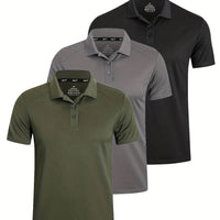 3-Pack Men’s Golf Polo Shirts - SnaggIt