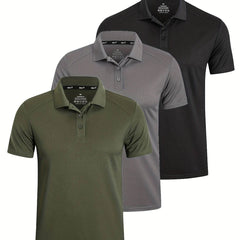 3-Pack Men’s Golf Polo Shirts - SnaggIt