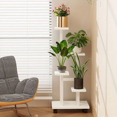 Modern Metal Plant Stand with Wheels by Snagg A Rack