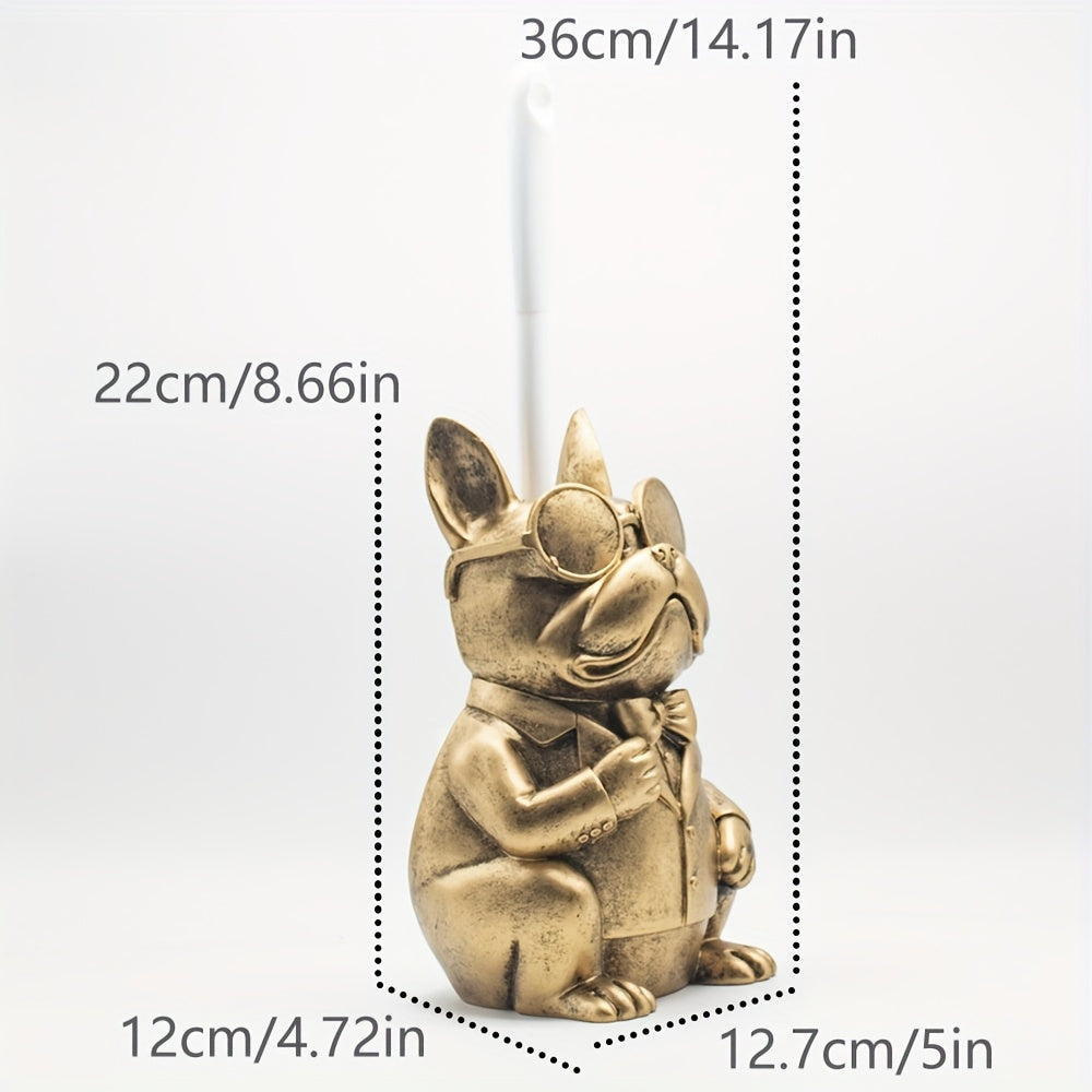 Resin Dog Sculpture Toilet Brush Holder by Snagg A Toilet Brush