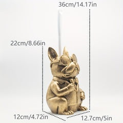 Resin Dog Sculpture Toilet Brush Holder by Snagg A Toilet Brush