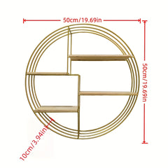 4 Tier Round Metal Wall Shelf by Snagg A Wall Planter