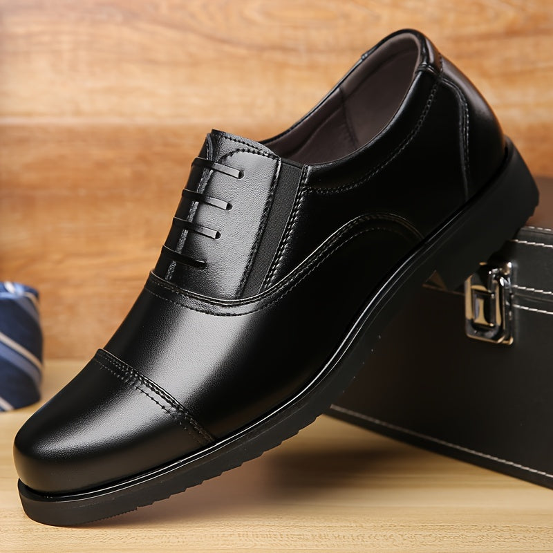 Men’s Black Lace-Up Dress Shoes by Snagg A Shoes