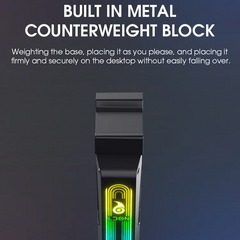 RGB Gaming Headset Stand Sound Activated LED Holder by Snagg A Headset Holder