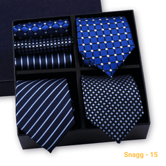 Formal Men’s Tie Collection — 3 Luxury Neckties & Handkerchiefs - GL-06 - Others In Fashion