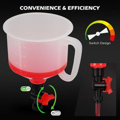 22pcs No Spill Coolant Filling Funnel Kit Universal Radiator Set with Adapters - 22 Pcs - Roadside Essentials