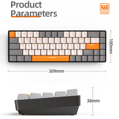 60% Wireless Mechanical Keyboard for PC by Snagg A Keyboard
