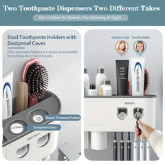 Wall-Mounted Toothbrush Holder Set by Snagg A Toothbrush Holder