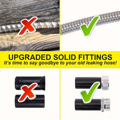 Garden Hose with 10 Function Spray Gun by Snagg A Garden Hose